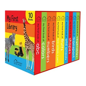 My First Library: Boxset of 10 Board Books for Kids Board book